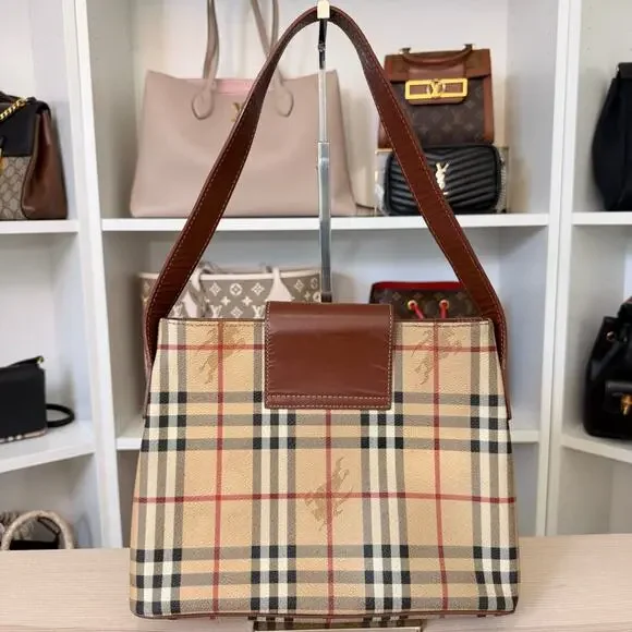 Burberry House Check Medium Tote Dark Brown - Picture 2 of 13
